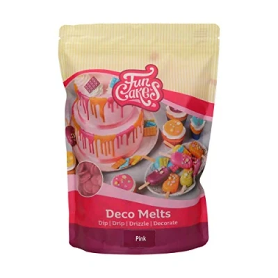 Image of FunCakes Deco Melts Pink, AZO Free, 250 g