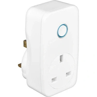 Image of BG Electrical Smart Power Single Plug In Adaptor, 13 A, White Moulded