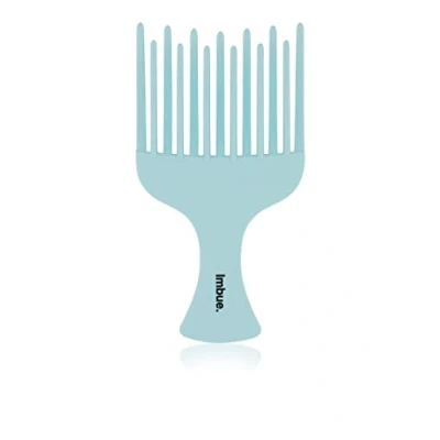 Image of Imbue Volumising Hair Pick Afro Picks For Men and Women Easy Grip Handle Hairstyling All Types of Detangling Accessories, Green