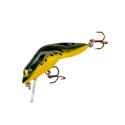 Image of Rebel Lures Wee Frog Ultralight Crankbait Fishing Lure, Green Bullfrog, Teeny (1/8 oz)