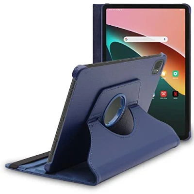 Image of ebestStar for Xiaomi Pad 5 Case Pro, 5G (2021), Cover 360 Rotating Protection, PU Leather, Dark Blue