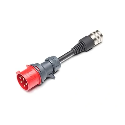 Image of Juice Booster Connector Three Phase Red Commando Socket CEE32 / 400V/32A 22kW Industrial Commercial