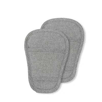 Image of SeedFuture Stroller Crotch Cover Baby Car Seat Strap 2 Pcs of Grey, Universal Soft Seatbelt Cushion Pads for Newborn Infants Kids Child, Covers