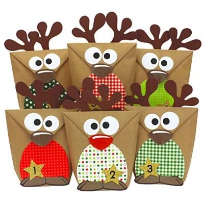 Image of Papierdrachen DIY Advent calendar set For crafters reindeer 2017 crafting and decorating