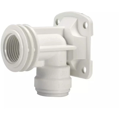 Image of John Guest Speedfit Plastic Back Plate Elbow 15 X 1/2"