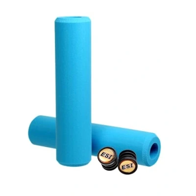 Image of ESI Grips Extra Chunky MTB Grip, Black/Aqua
