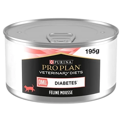 Image of PRO PLAN VETERINARY DIETS DM Diabetes Management Wet Cat Food 195g, Pack of 24