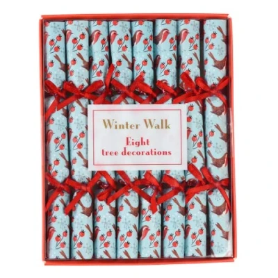 Image of Winter Walk Mini Christmas Tree Decorations (pack Of 8)