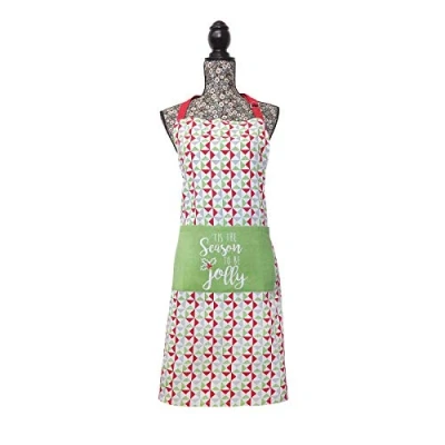 Image of Tis The Season Christmas Apron Cooking Kitchen Baking Oven Home Accessory Adjustable Neck One Size