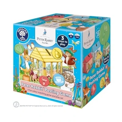 Image of ORCHARD TOYS Peter Rabbit™ Posting game Official Beatrix Potter Game, Matching and Colour for children age 2+ Birthday Gift