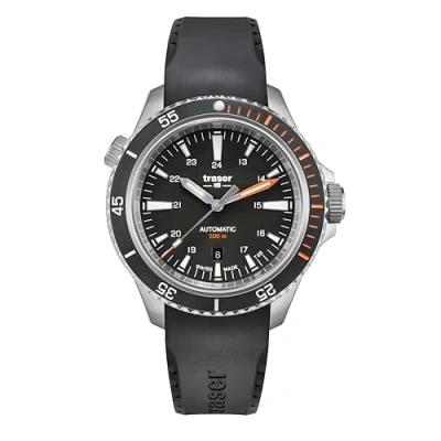 Image of Traser H3 P67 Diver Automatic Diving Watch 500 m, Dial: black / rubber strap: black, Strap