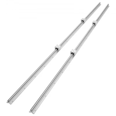 Image of VEVOR Linear Guide Rail Set, SBR16 2000mm, 2 PCS 78.7 in/2000 mm Rails and 4 SBR16UU Slide Blocks, Bearings Kit for Automated Machines DIY Project CNC Router