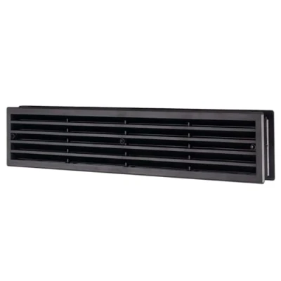 Image of Door Air Vent Grille 450 x 92mm / 17.7 3.6inch Black, Two Sided Ventilation Cover, Plastic