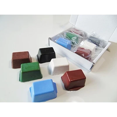 Image of JEWELLERS Buffing Rouge Polishing Compound precious metal polishing, BROWN, GREEN, BLUE, WHITE, RED (Multi)