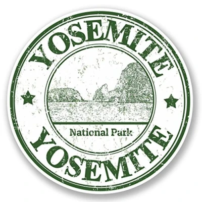 Image of 2 x 10cm/100mm Yosemite USA Vinyl Sticker Decal Laptop Travel Luggage Car Bike Sign Fun #5484