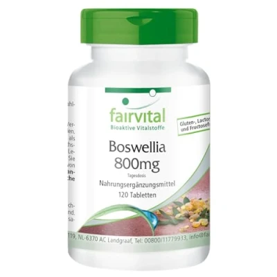 Image of Fairvital Boswellia Frankincense 400mg 120 Tablets Vegan 65% boswellic acids