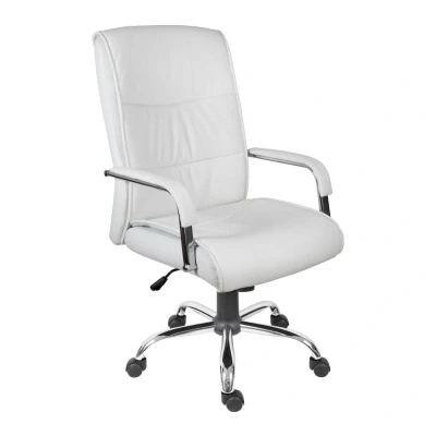 Image of TEKNIK 6901WH Faux leather Reclining Executive Chair Kendal White