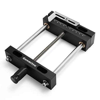 Image of Genmitsu Aluminum Bench Vise Clamp DIY Desktop Worktable for CNC 3018 PRO/PROVer/PROVer Mach 3/MX3/PROVER XL 4030, 10.2&quot; x 5.5&quot;x 1.6&quot;, Clamping Range 0 4.53&quot; (115mm)