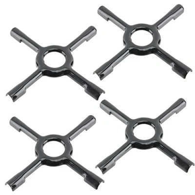 Image of Spares2go Universal Gas Hob Ceramic Pan Support Moka Trivet Stand (Medium, 150mm, Pack of 4)