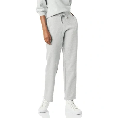 Image of Amazon Essentials Women&#039;s Fleece Straight Leg Jogging Bottoms (Available in Plus Size), Grey Heather, S