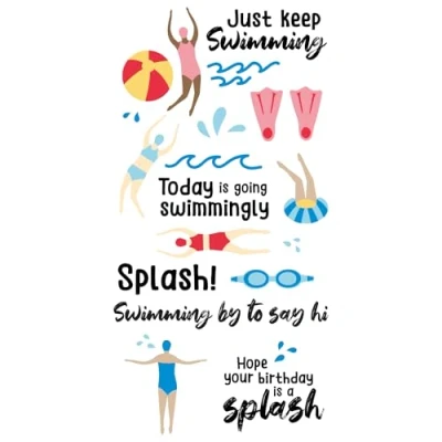 Image of Sizzix™ Clear Stamps Set 29PK Synchronized Swimmers by Catherine Pooler