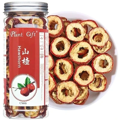 Image of PlantGift Hawthorn Berry 80G/2.82oz 山楂 China Medicinal Herb,(Shanzha/Dried Hawthorne) Dried Bulk, Berries