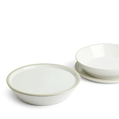 Image of Royal Doulton Urban Dining Bowl 25cml &amp; Plate/Lid 25.5cm White 4 Piece Set