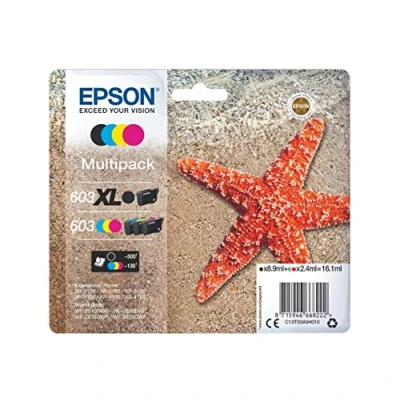 Image of Epson Cartouche jet d&#039;encre 603XL Noir XL/Couleur STD