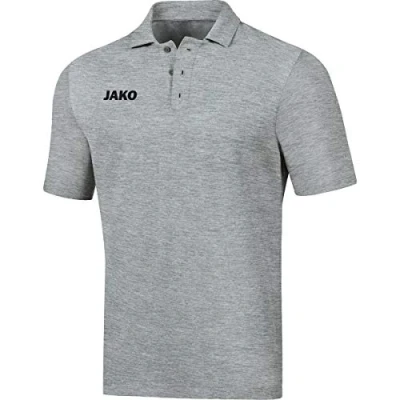 Image of JAKO Men&#039;s Base Polos, Light Gray Mottled, M