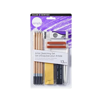 Image of Daler Rowney Simply Sketching Pencils Set, 13 Products, Ideal for Entry Level Artists &amp; Hobbyists