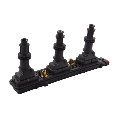 Image of 90584336, 9118114 Ignition Coil HELLA 5DA 358 000 281 5 pin connector 12V Block VAUXHALL: Vectra Mk2 CC, Signum, Kombi