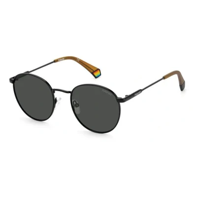 Image of Polaroid Unisex Sunglasses, Size: 51, Black