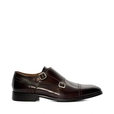 Image of Dune Saloon Brown Slip On Shoes for Male Size 9