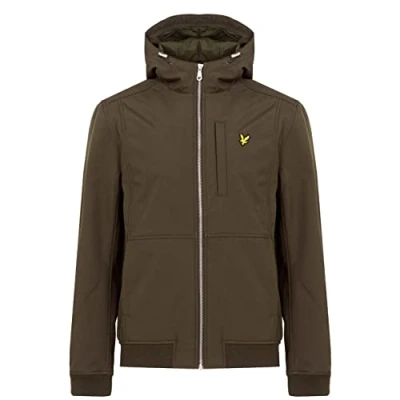 Image of Lyle &amp; Scott Fleece Lined Softshell Jacket Olive XL