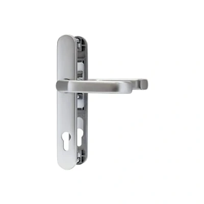 Image of ABUS Door Fitting SRG92N F1 Handle Set for Front Doors with on Both Sides Narrow Frames Aluminium