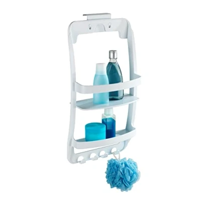 Image of WENKO 8409100 Universal bathroom rack, Polypropylene, 26 x 54.5 11.5 cm, White