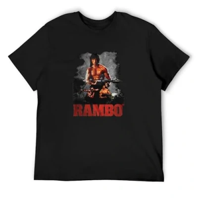 Image of Rambo T Shirt Graphics Tee Black M