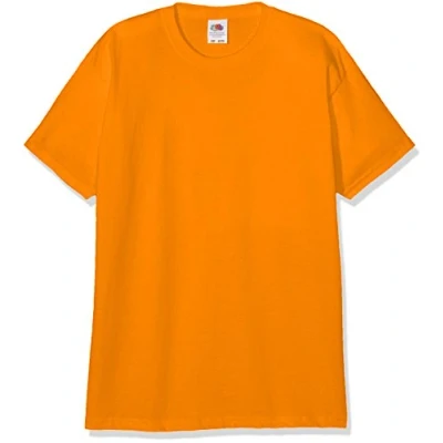 Image of Fruit of the Loom Boys&#039; Valueweight T Kids Shirt, Orange (Orange 410), 12 Years