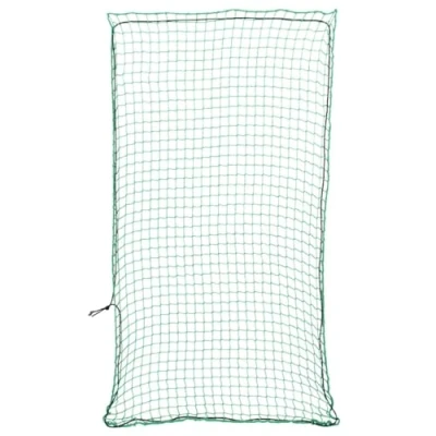 Image of vidaXL Trailer Net Cargo Mesh Green PP 6x3 m Elastic Rope, Tear Resistant, UV Weatherproof, Universal Fit for Trailers/Trucks/SUVs/Roof Racks
