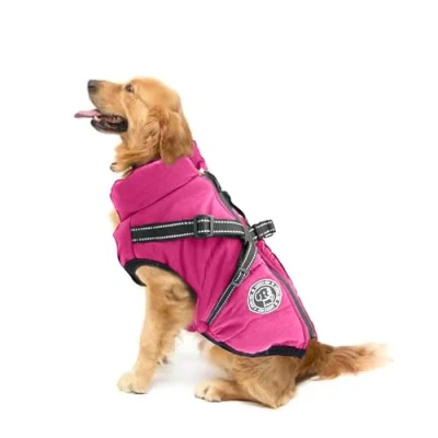 Image of Waterproof Dog Coat with Harness Built in,Warm Winter for Dogs,Dog Jacket Small Medium Large Dogs