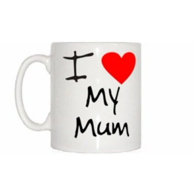 Image of TeeTreeDesigns I Love Heart My Mum Mug