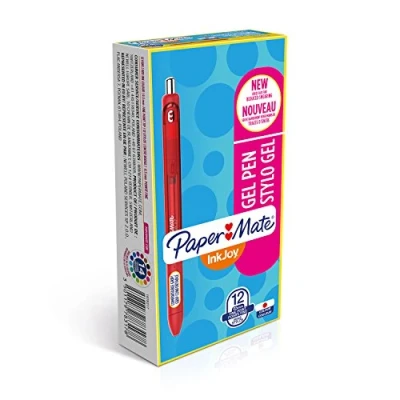 Image of Paper Mate Fine Point InkJoy Gel Pen Red (Pack of 12)