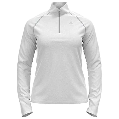 Image of Odlo Women Long sleeved shirt with zipper RIGI, white, S