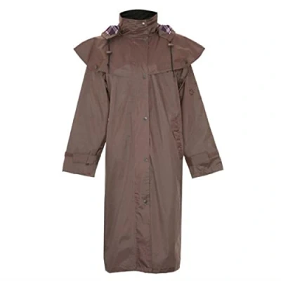Image of Champion Country Estate Womens Rain Sandringham Riding Coat Brown 14