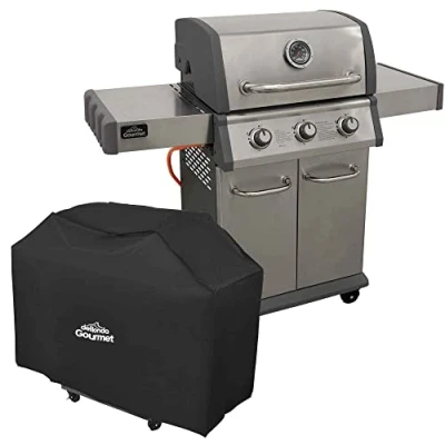 Image of Dellonda Deluxe Gas BBQ (3 Burner &amp; Cover)
