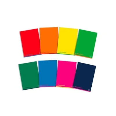 Image of Pigna Colours 023087510 A4 Notebook, Line 10, Squares 1 cm, Paper 80 g/m², Pack of 10