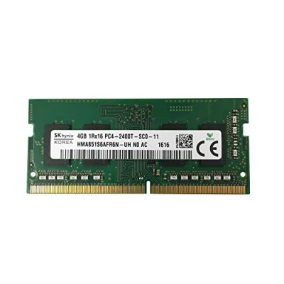Image of Hynix SK 4GB PC4 19200 DDR4 2400Mhz Non ECC Unbuffered CL17 260 Pin SODIMM Memory Module HMA851S6AFR6N UH