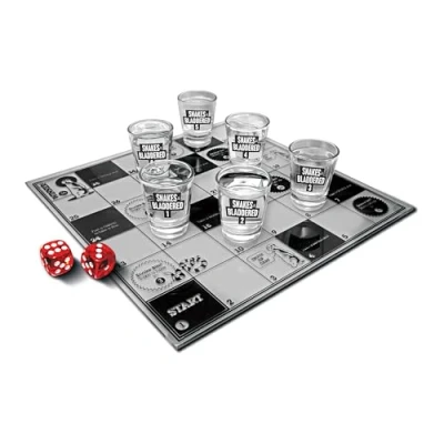 Image of #winning Snakes and Bladdered Drinking Game 6 Shot Glasses Fun Adult for Party, Festivals, Friends, Birthdays