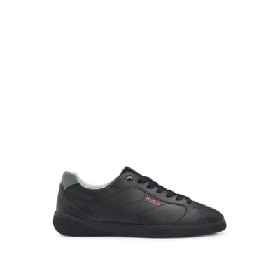 Image of HUGO Riven TENN Trainers, Men&#039;s, Size: 7, Black Imitation leather/ textile