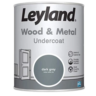Image of Leyland Wood &amp; Metal Undercoat, Dark Grey, 750ml